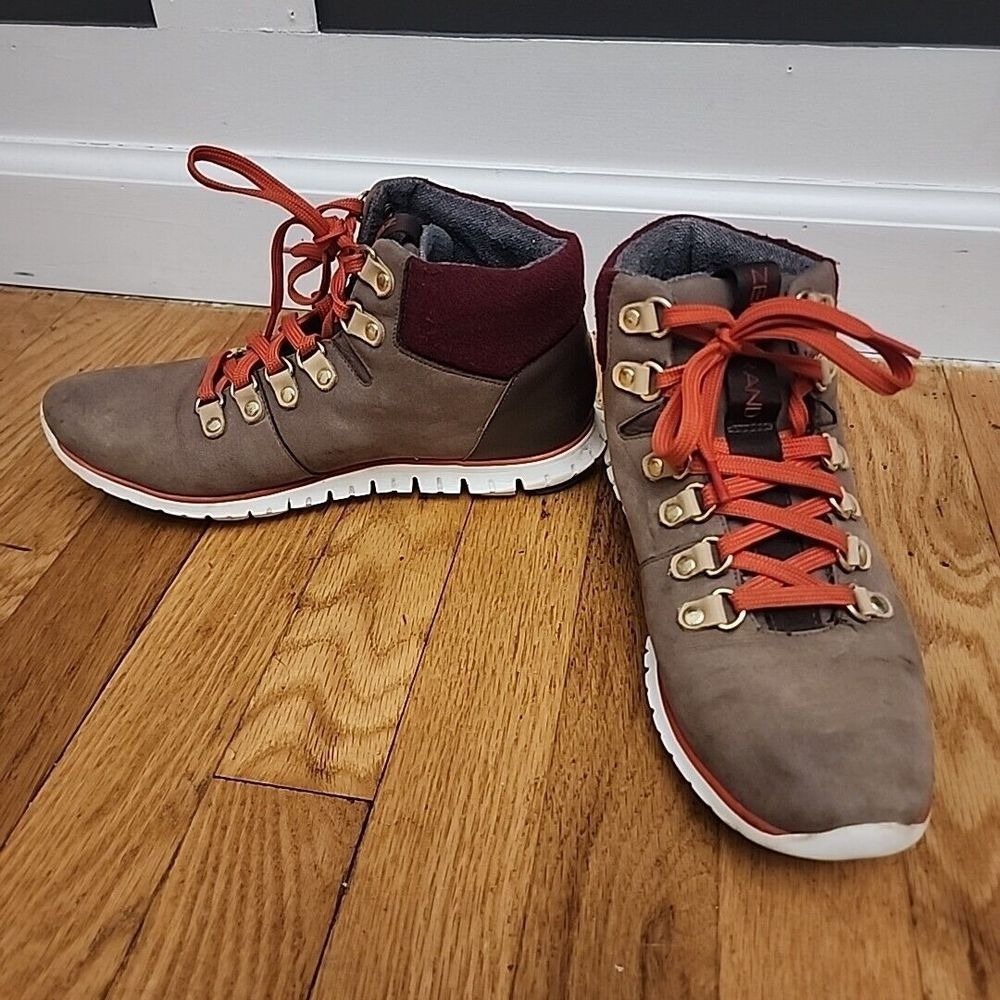 Cole Haan Womens Boots Zerogrand Hiker Size 6.5 B Waterproof‎ Chukka Pre Owned